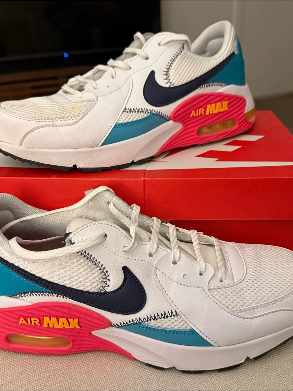 Nike Air Max Excee HF4854-100 White Thunder Blue Men’s 10 Sneakers